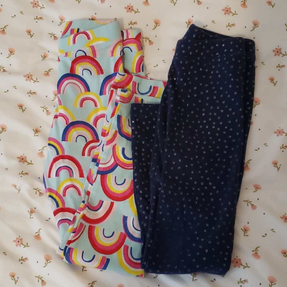 2 pairs of Spotted Zebra leggings